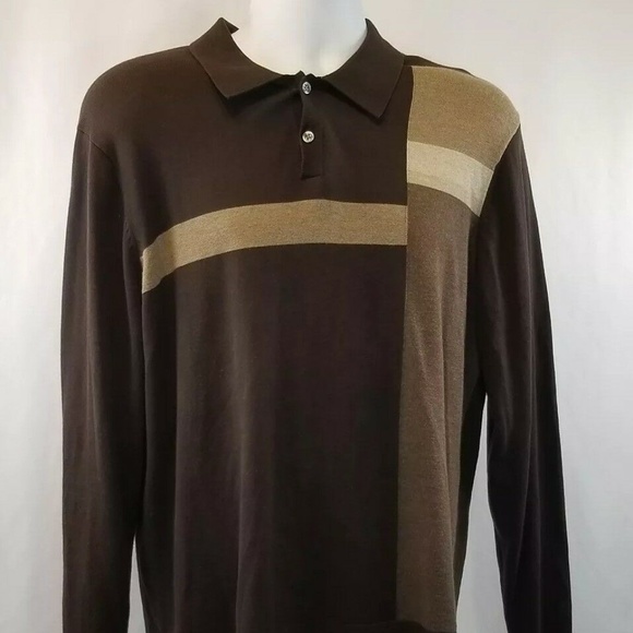 Perry Ellis Other - Perry Ellis Men's Knit Polo Sweater - Size Large